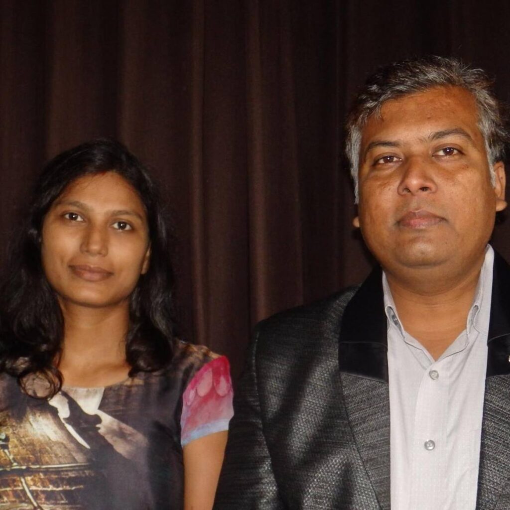 Owner of Swaraj Pure with his wife