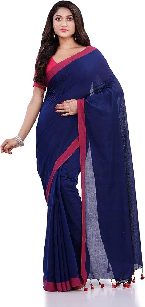 Pure Cotton Saree gives traditional look with comfort,